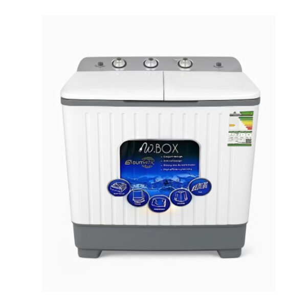 غسالة حوضين 7 كيلو دبليو بوكس - ابيض