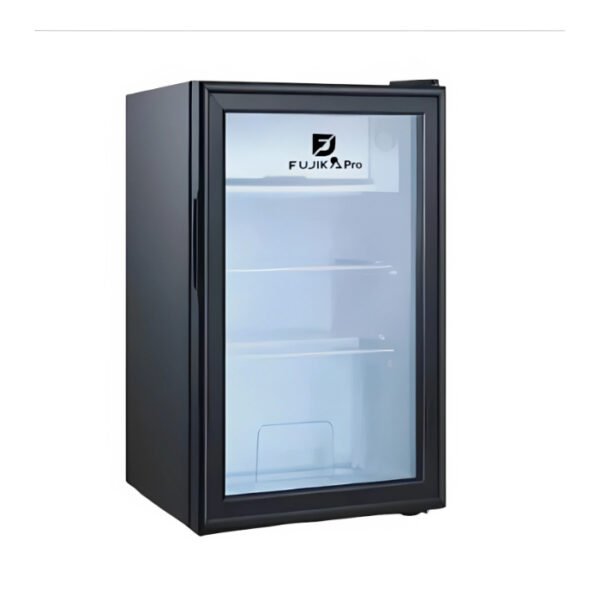 ثلاجة باب واحد زجاجي فوجيكا برو فريزر علوي 3 قدم
