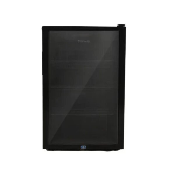 ثلاجة عرض 4.66 قدم ستار واي - باب زجاج اسود