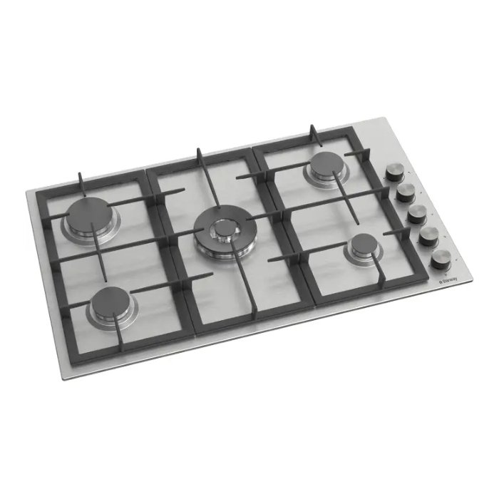 سطح ستار واي غاز 90 سم 5 شعلة - ستيل سطح ستار واي غاز 90 سم 5 شعلة - ستيل