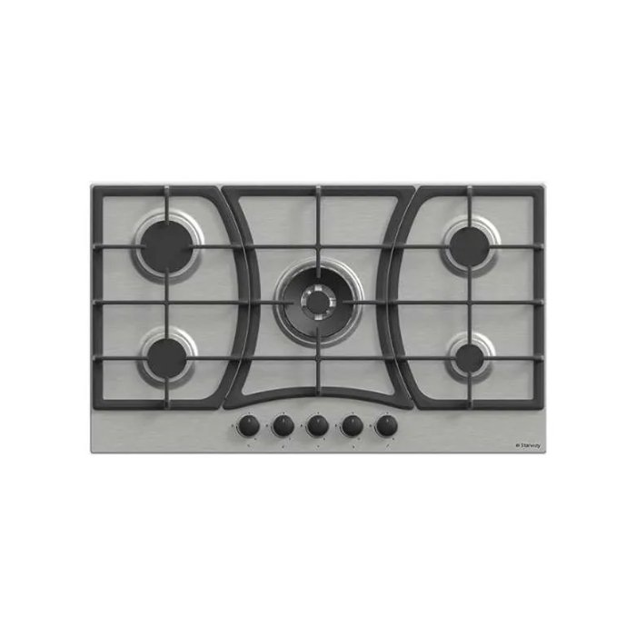 مسطح غاز بلت ان 5 شعلة ستار واي 90 سم - ستيل مسطح غاز بلت ان 5 شعلة ستار واي 90 سم - ستيل