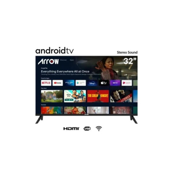 شاشة 32 بوصة ارو سمارت Full HD - Android 14