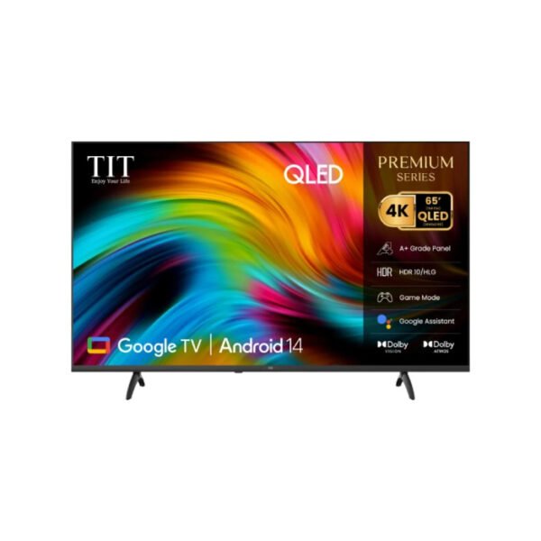 شاشة تي اي تي 65 بوصة أندرويد 14 QLED - 4K UHD